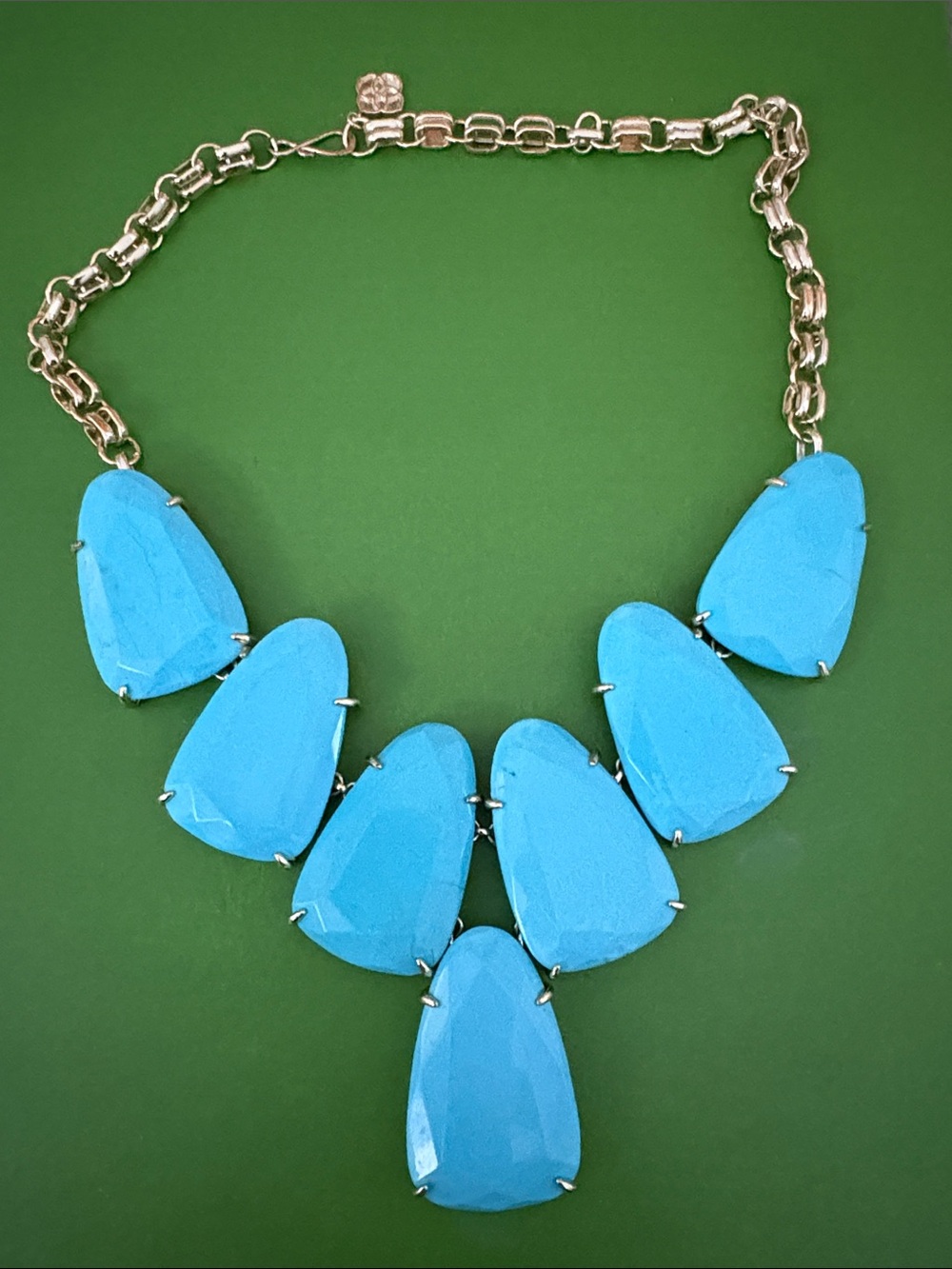 Kendra Scott Blue Statement Bib Necklace